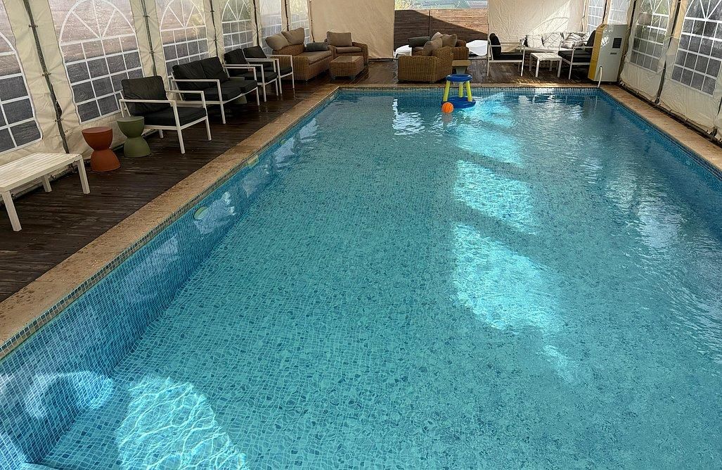 92514 הבריכה בחורף, נחלים בקתות בטבע, צימר  ביבנאל צימרים - Zimer 4 U