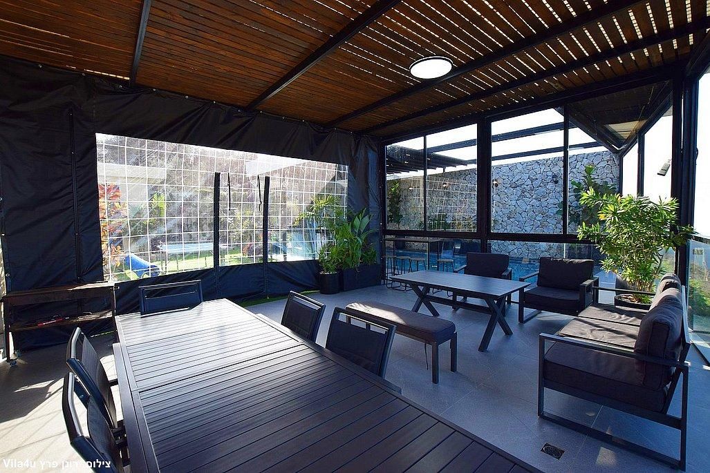 93063 מתחם מקורה בחורף, סוויטות טרה ורדה - Terra Verde, צימר  בירכא צימרים - Zimer 4 U