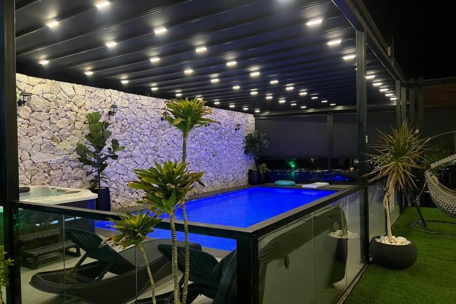 93071 המתחם בערב, סוויטות טרה ורדה - Terra Verde, צימר  בירכא צימרים - Zimer 4 U